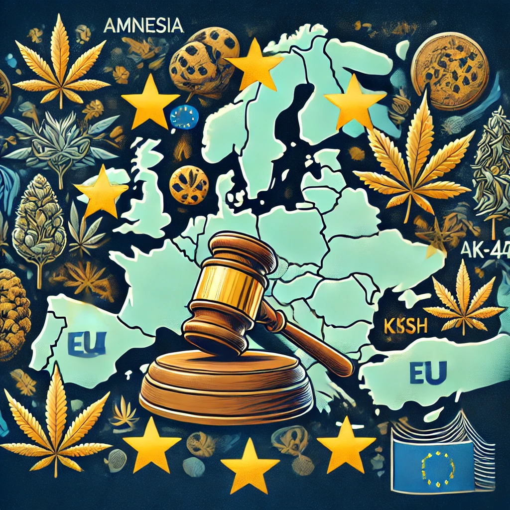 DALL·E cannabis legalization in Europe semenacannabis_cz